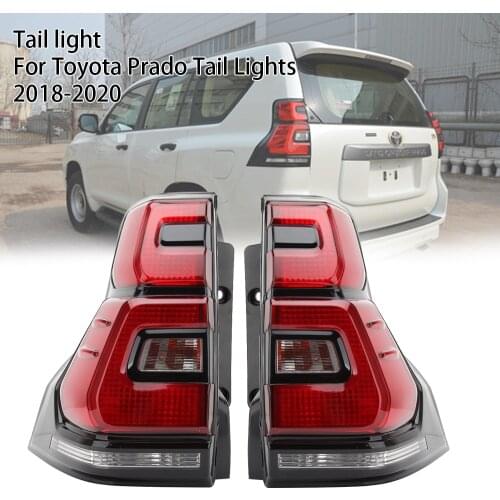 Car Styling Tail Lamp DRL Signal Brake Reverse auto Accessories For Toyota Prado Tail Lights 2018-2020 Prado LC150 LED