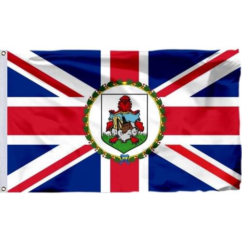 British Governor Bermuda Flag 150X90cm (3x5FT) 120g 100D Polyester Double Stitched High Quality Banner Free Shipping