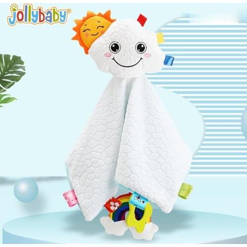 Baby Bibs Cloths Unicorn Stuffed Toys 0 -12 Months Comforter Soothing Towel Soft Comfort Sleeping Plush Teether Jollybaby