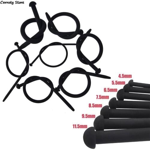 Urethra Sex Toys Long 352mm Silicone Urethral Sound Penis Plug Sounding Urethral Plug Catheter Adult Sex Toys For Men 7 Sizes