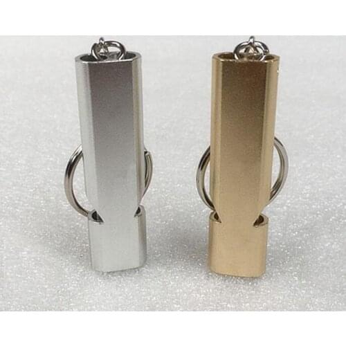 Double Tube Whistle Whisted High Frequency Outdoor Survival Tool Dog Pet Training Stop Barking Free Shipping