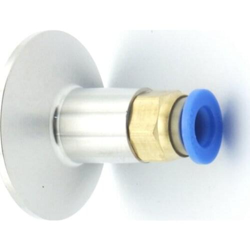 12mm Hose Tube Push In Fitting x 50.5mm Ferrule OD 304 Stainless Steel Sanitary Connector Pipe Fitting Fit 1.5" Tri Clamp