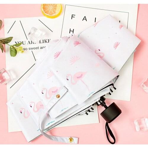 Mini Five-fold Umbrella Pocket Umbrella Mini Sun Umbrella Anti-ultraviolet, Sun-shading Sun and Rain Dual-use Suitable for Girls