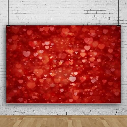 Red Love Light Spot Backdrop Photography Background Baby Shower Celebration Photo Booth Studio Decor
