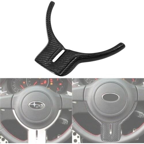 For Toyota GT86 Subaru BRZ 2012-2016 Carbon Fiber Steering Wheel Cover Panel Decration Interior Parts