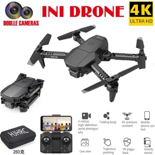 HJ78 RC Drone 2.4G WiFi FPV 4K HD Dual Camera Profissional Aerial Photography Drone Fixed Height Foldable Mini RC Quadcopter Toy