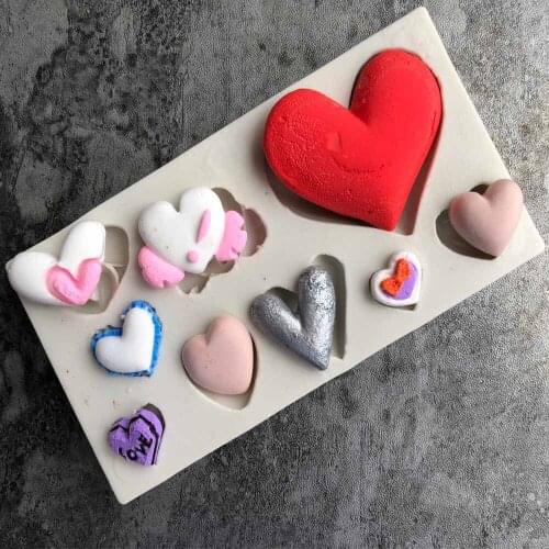 Multi-Play Love Chocolate Silicone Mould DIY Liquid Swallow Soft Clay Tool K156