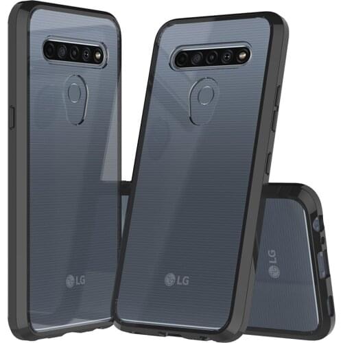 Soft Silicon TPU/PC Case For For LG K61 Q61 Q51 Protective Fundas Capa Shockproof Crystal Clear Shell Hybrid Hard Back Cover