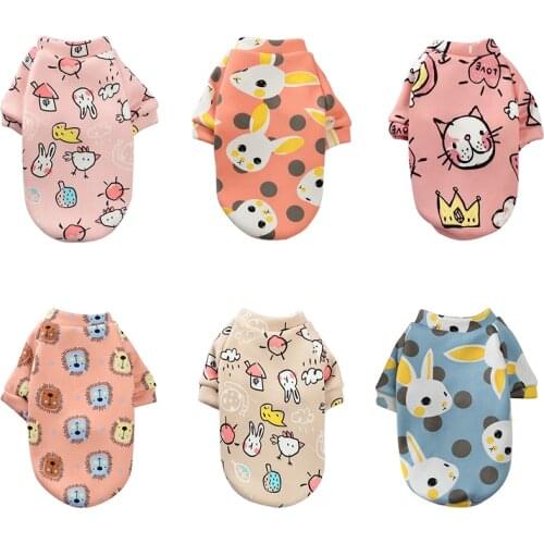 Puppy Dog cloth Plush sweater Pet Clothes for Small Dogs Chihuahua Yorkshire Maltese Dogs Pets Clothing Cat Outfit