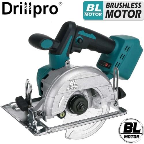 10800RPM 125mm Cordless Electric Circular Wood Cutter 0° to 45° Adjustable Sawing Machine for 18V Makita Battery [Color Randem]