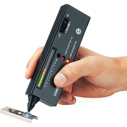 50% Hot Sales Portable LED Audio Diamond Gemstone Gems Jewelry Tester Selector Tool