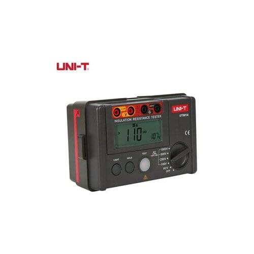 UNI-T Insulation Resistance Tester Meter UT501A Megger Earth Ground Resistance Voltage Tester Megohmmeter Voltmeter