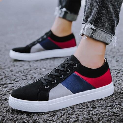Spring Autumn Men Casual Shoes Outdoor Lace Up Male Sneakers Breathable Canvas Shoes Man Non-slip Flats Zapatillas Hombre