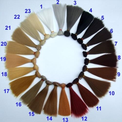 High temperature 15cm doll wig hair for 1/3 1/4 1/6 BJD diy handmada doll trees