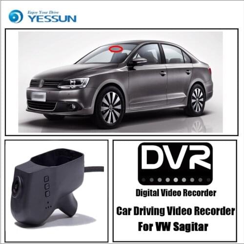 YESSUN for Volkswagen Sagitar Car DVR Driving Video Recorder Mini Control APP Wifi Camera FHD 1080P Registrator Dash Cam