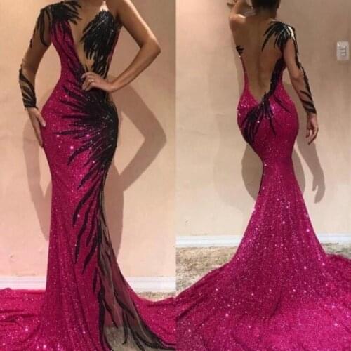 Evening Dresses Long 2019 robe de soiree Mermaid Formal Dress vestido longo de festa Long Prom Gowns Bateau Sleeveless