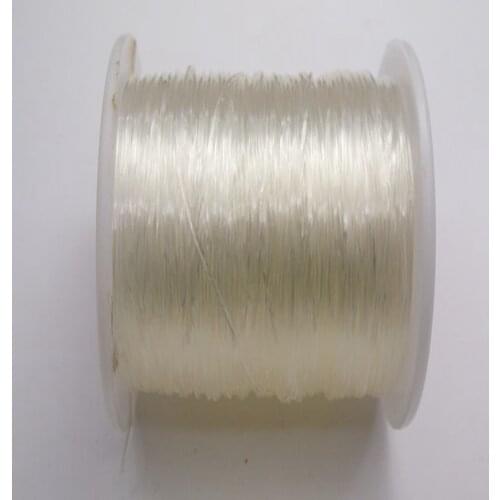 100 Meter Clear Crystal String Stretch Elastic Beading Cord Thread 0.5mm-1mm