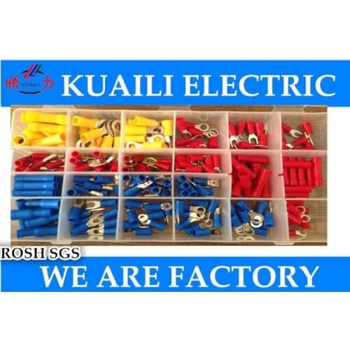 220PCS ring terminal Assorted Crimp Terminals kits Set, Wire Connector Wire terminator insulated female male terminal