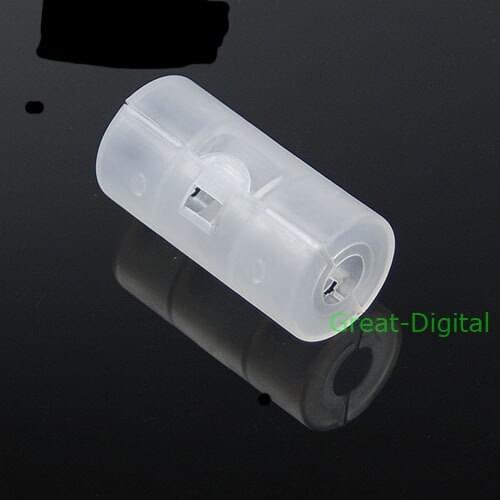 2x AA to C Size Battery Converter Adaptor Adapter Case
