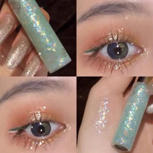3pcs Liquid Eyeshadow Metallic Diamond Shiny Eye Liner Pen Eyeshadow Palette Long Lasting Shimmer Pigmented Cosmetic