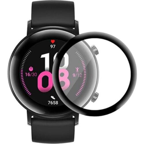 3D Curved Edge Soft Clear Protective Film Full Cover Protection For Huawei Watch GT 2 GT2 42MM Smartwatch LCD Screen Protector