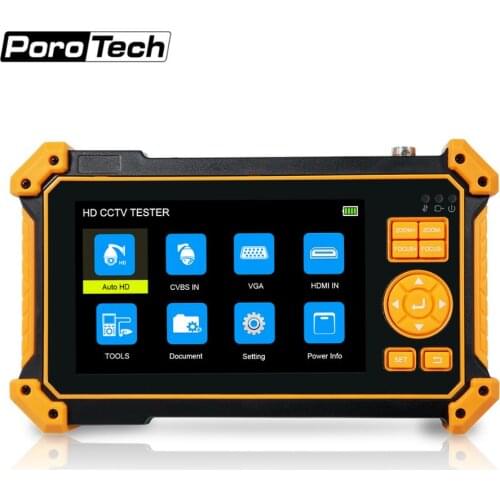 5 inch 8MP AHD TVI CVI camera Tester HDMI test with 12V 5V Power Output Cable Test and PTZ Test Free shipping