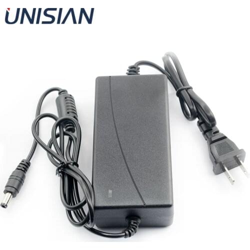 UNISIAN Power Adapter AC 100V-240V to DC 12V 5A Converter Transformer DC 12 5A Power Supply Charger For Amplifier audio system