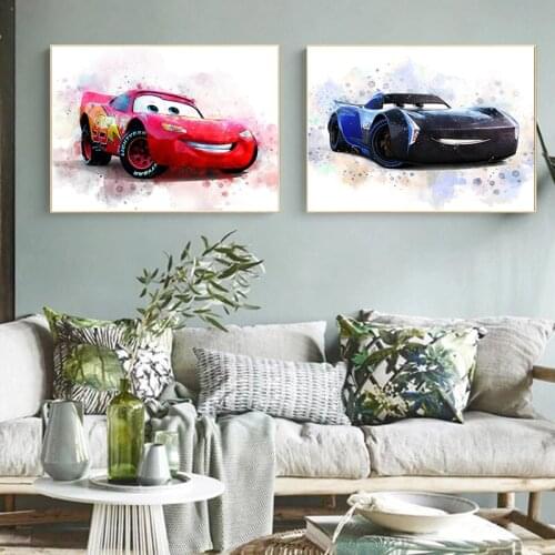 Full Drill 5D Diamond Painting Disney Pixar Cars Anime Cartoon Poster Diamond Embroidery Cross Stitch Kits Home Decor Gift