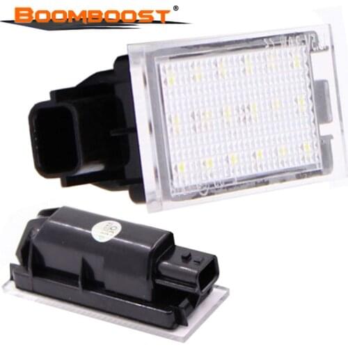 2pcs 12V 6000K Car LED Number License Plate Light For Renault Clio/Megane/Twingo II/Lagane II5D/Velsatis/Master