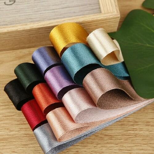 Shiny Satin Craft Ribbon Gold Silver Color Tape 10 16 25 40mm For Needlework Sewing Accessories Gift Cake Box Packaging Material