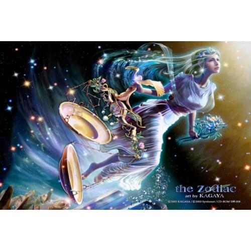 Libra The wooden puzzle 1000 pieces ersion jigsaw puzzle white card adult heart disease mental Relax 12 constellation toys