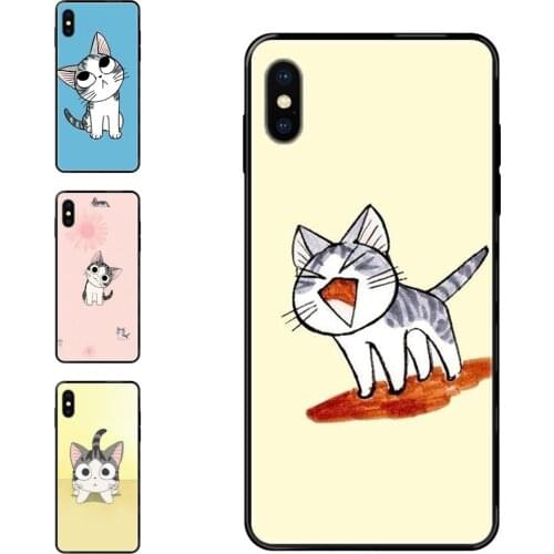 For Xiaomi Mi Note A1 A2 A3 5 5s 6 8 9 10 SE Lite Pro Ultra Black Soft Personalized Pattern Cartoon Kitten Cat Incible
