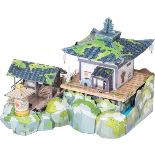 Art Model MU 3D Metal Puzzle The Legend of Hei-Wuxians Room building model DIY Laser Cut Assemble Jigsaw Toys GIFT For adult