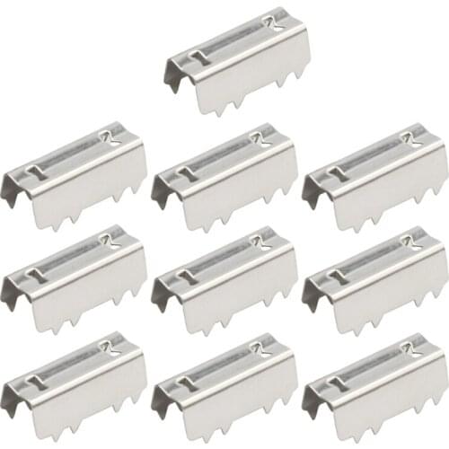 HX6A 10pcs 3D Printer GT2 Open Belt Clip Open-end Timing Belts Belt Clamp Crim Style