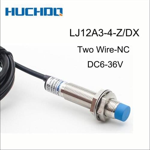 M12 Inductive proximity switch LJ12A3-4-Z/EX/DX-NO/NC Two lines detection distance 4mm Non-screen shield type DC6-36V