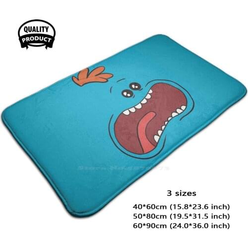 Mr Meeseeks 3 Sizes Home Rug Room Carpet Mr Meeseeks Mr Meeseek Existence Is Painful Meme Weed Look At Me Morty Rick Adult Swim