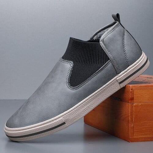 Genuine Leather Men Casual Shoes Luxury Brand 2020 Mens Loafers Moccasins Breathable Slip on Black Driving Shoes Plus Size 38-46