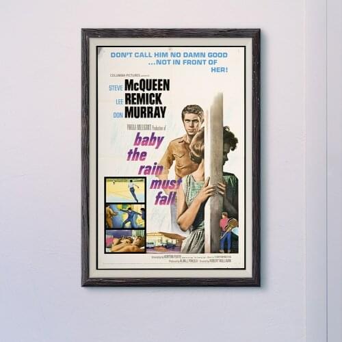 N017 BABA THE RAIN MUST FALL Vintage Classic Movie Wall Silk Cloth HD Poster Art Home Decoration Gift