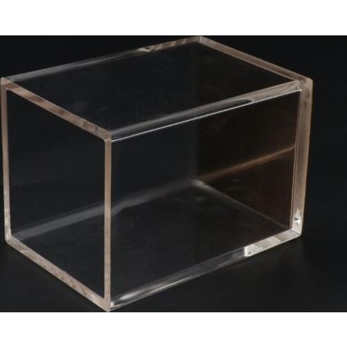 Desk Organizer Transparency Pencil Case Pen Container Rose Gold Stationery XXUC