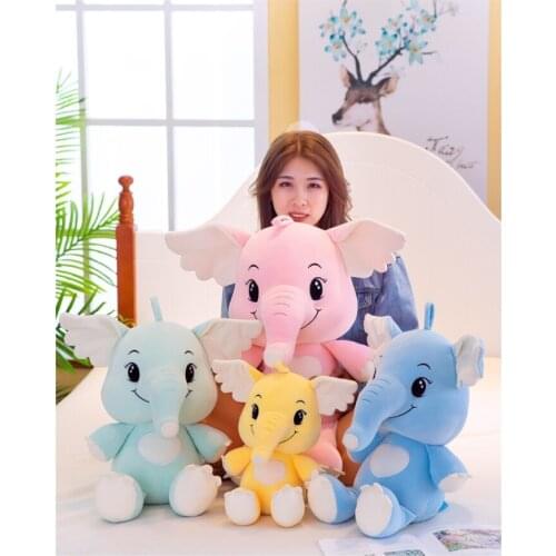 New toy cartoon elephant plush toy very soft cotton doll throw pillow toy birthday gift h1388