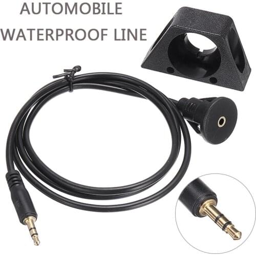 New Arrival DC 3.5mm Male to Female AUX Extension Flush Mount Cable 1M High Quality Car Stereo Cables for Boat/Bike/Trailer