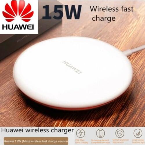 Original Huawei CP60 Wireless Charger 15W Max Qi Fast Charge for Huawei Mate 40/30 Pro P50 P30 P40 Pro For iPhone 12 11 Samsung