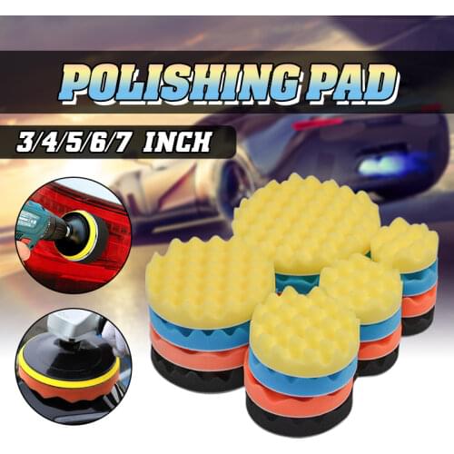 4pcs/Set 3/4/5/6/7 Inch Buffing Buffer Sponge Polishing Pad Hand Tool Kit For Watch Car Glass Polisher Wax Polishing Kits