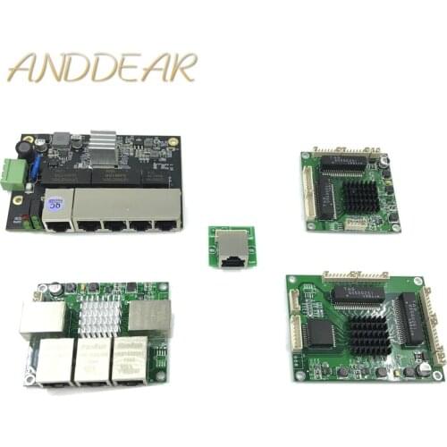 Industrial Ethernet Switch Module 5 Ports Unmanaged10/100/1000mbps PCBA board OEM Auto-sensing Ports PCBA board OEM Motherboard