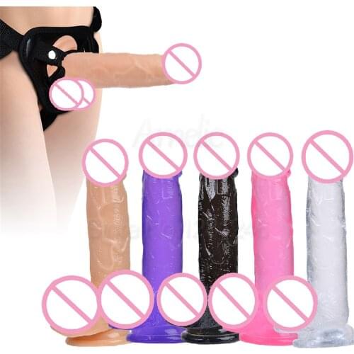 Strap On Realistic Big Dildo Pants Strapon Dildo Suction Cup Panties For Woman Lesbian Couples Adult game Sex Toy Sex Products