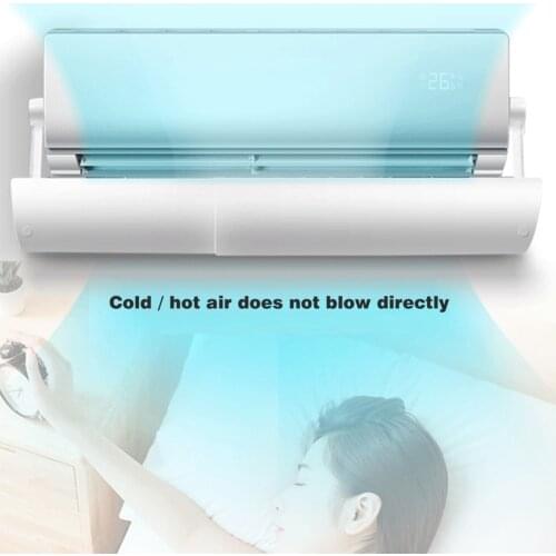 Adjustable Air Conditioner Cover Deflector Windshield Anti Direct Blowing Retractable Shield Air Conditioner Cover Wind Baffle
