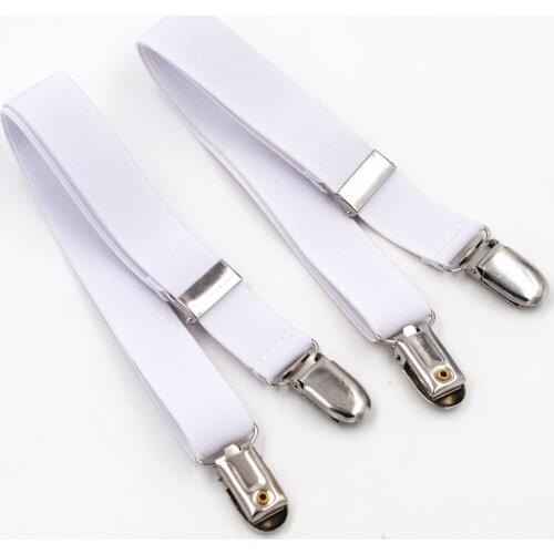 Shirt Suspenders Sock Clips Pregnant Woman Elastic Adjustable Braces Clothing Recessionista White color