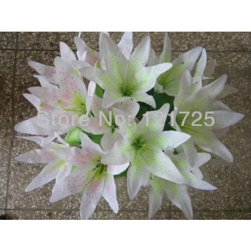 DIY hand bouquets silk artificial lily flower artificial flowers bouquet bridal bouquets