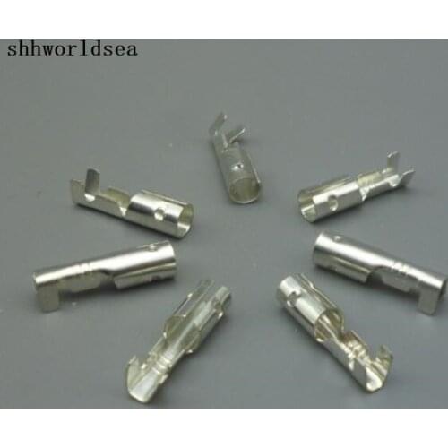 Shhworldsea 100PCS 4.0mm ternimal Crimp Terminal Spade Connector