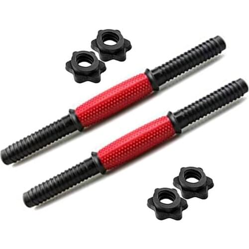50CM Dumbbell Bars Solid Steel Weight Lifting Dumbbell Rod Durable Dumbbell Handle With Spin-Lock Collar For Fitness Accessories